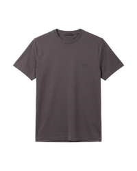 Prada Slim-Fit Logo-Embroidered Stretch Cotton T-Shirt — Grey, Size M