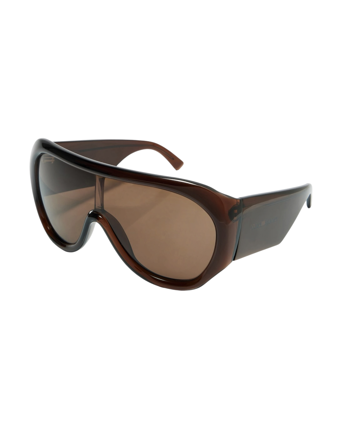 Phoebe Philo Bombé Sunglasses — Brown Acetate