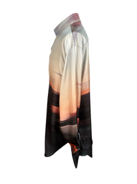 Peter Do Wrap Shirt in Blurred City