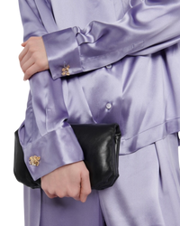 Loewe S/S 23 Anagram Pyjama Blouse in Lavender
