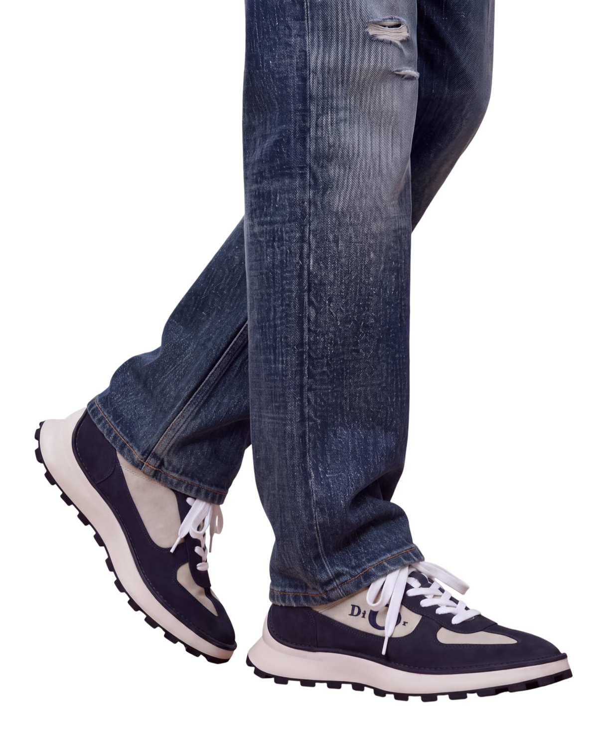 Dior Squash Sneakers — Navy/Beige, US 9 / EU 42