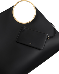 Alaïa Ring XL Leather Tote Bag — Noir