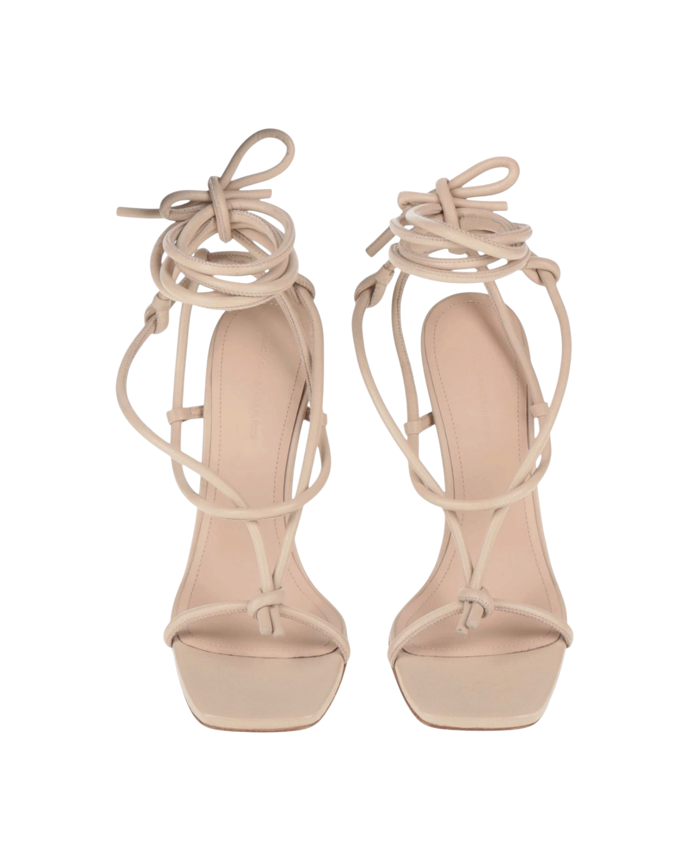 Rick Owens Cantilever 11 Leather Sandals — Nude, Size US 8 / EU 38