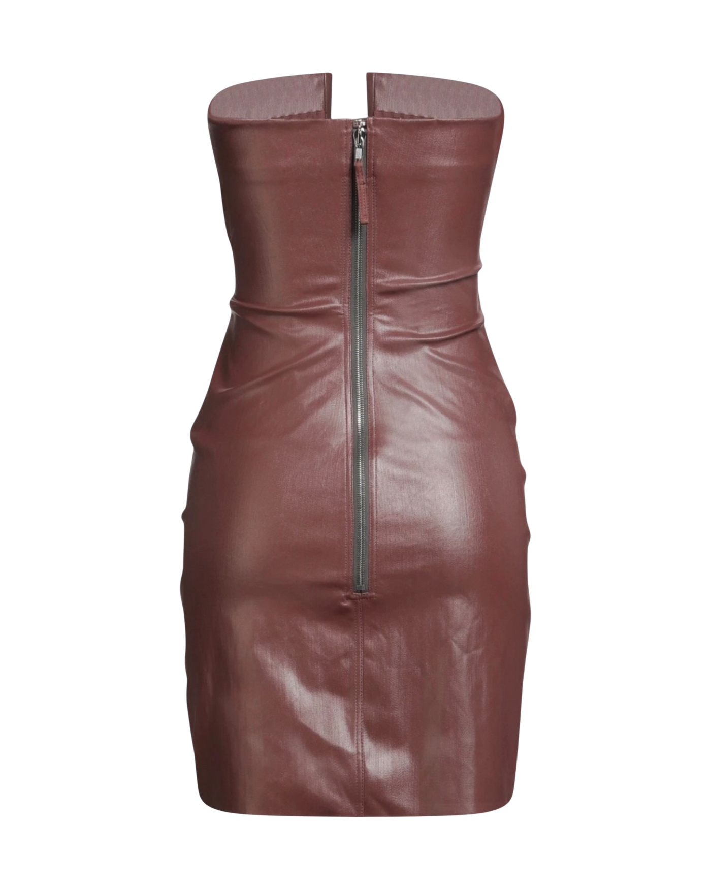 Rick Owens Prong Mini Dress — Brown, Size US 6 / IT 42