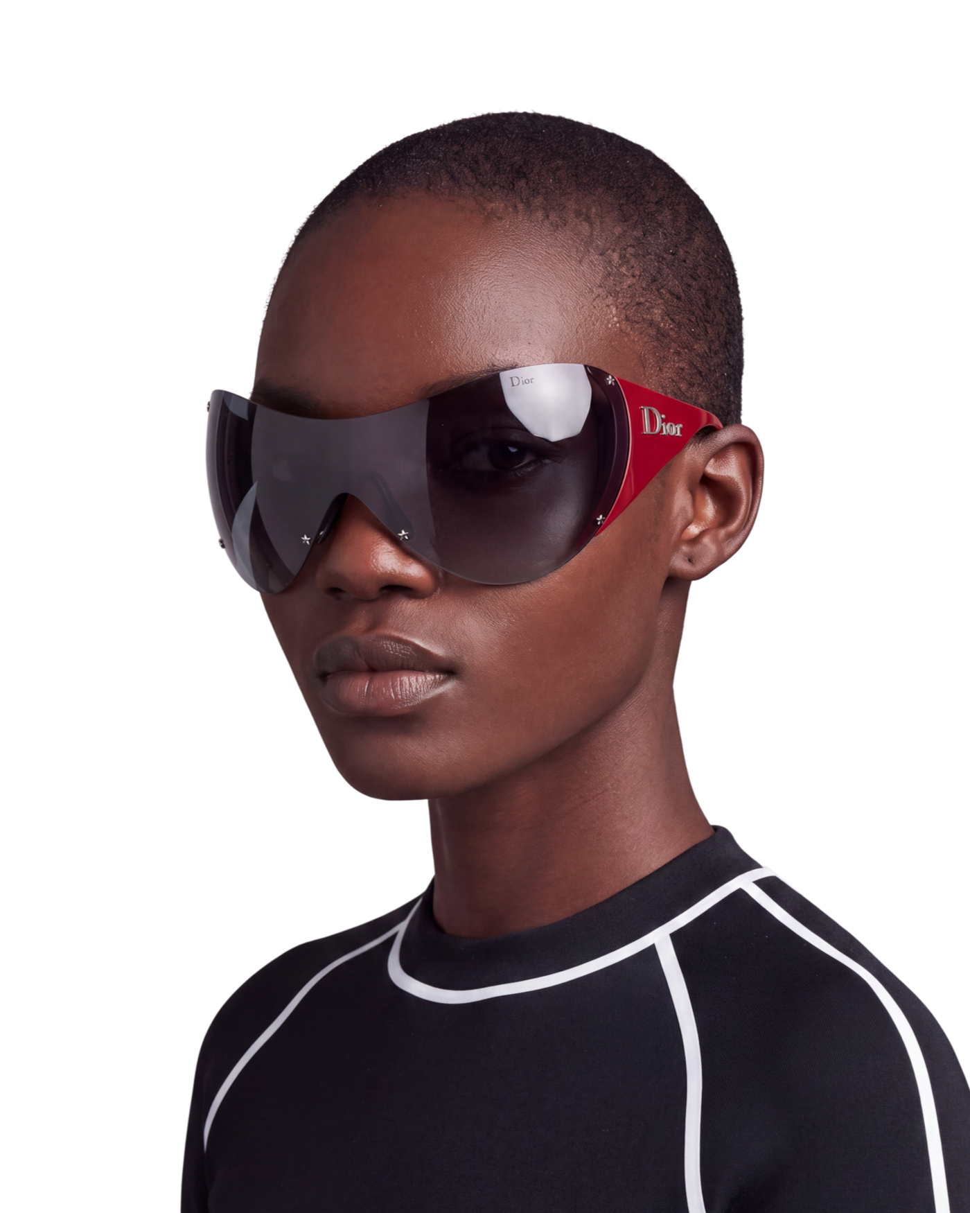 Dior Ski 1 Shield Sunglasses — Red