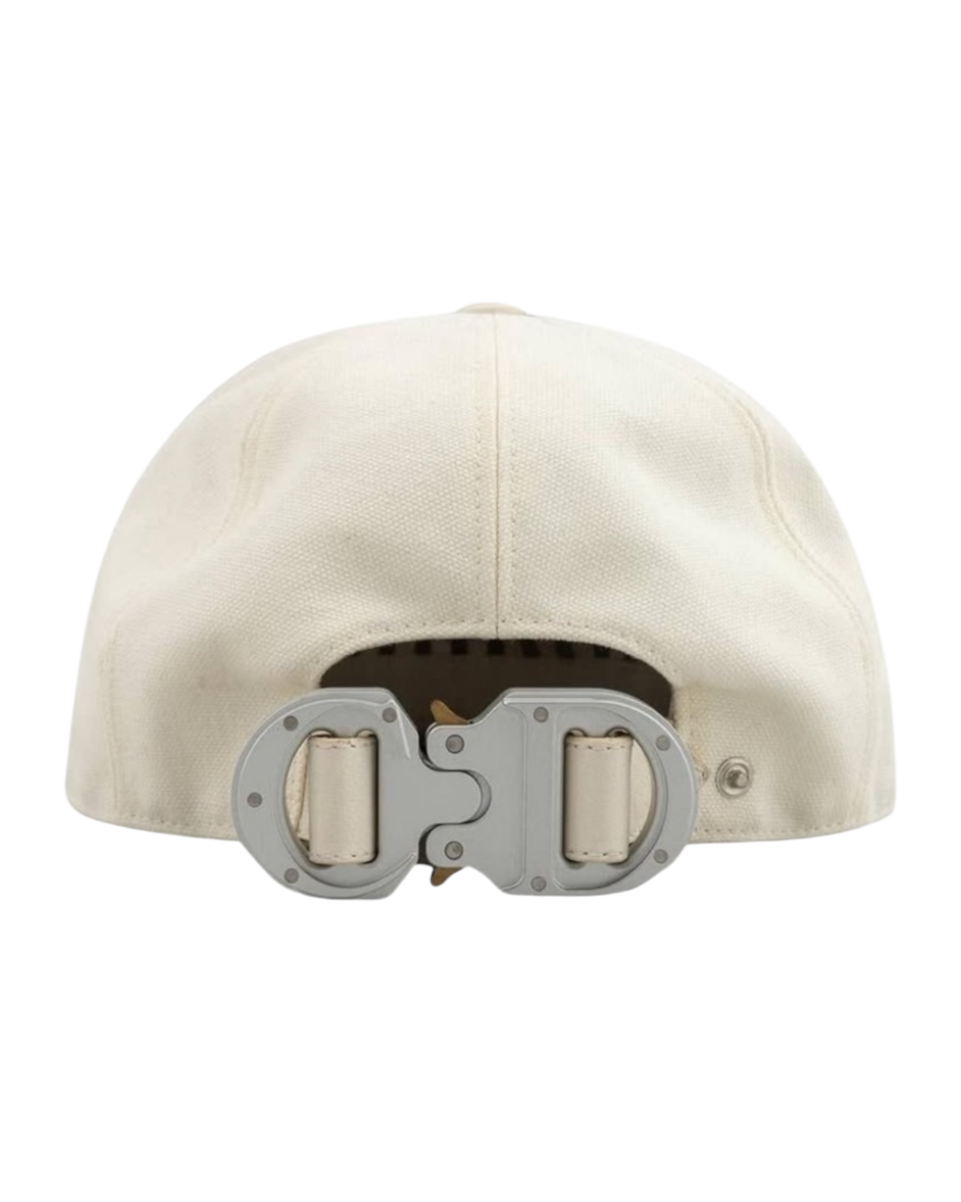 Dior x Alyx White Saddle Leather CD Buckle Cap
