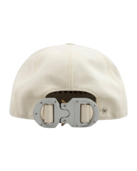 Dior x Alyx White Saddle Leather CD Buckle Cap
