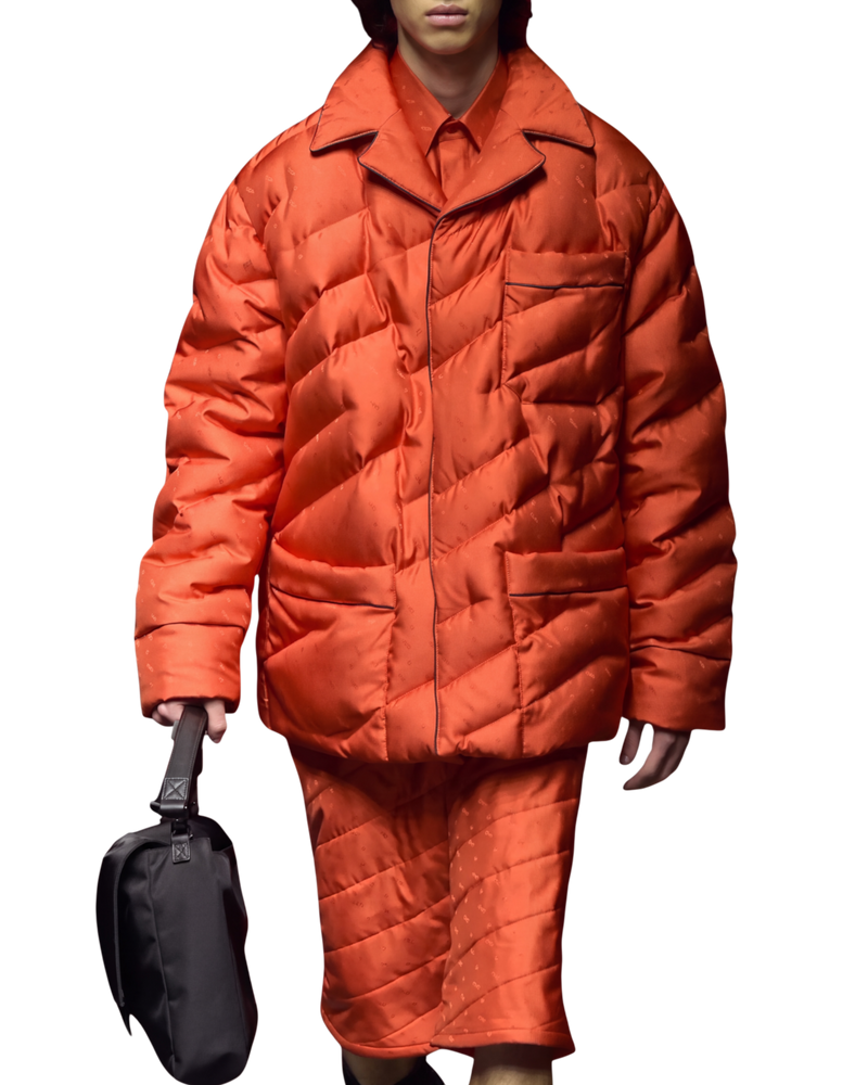 Fendi Reversible Quilted Puffer Blouson — Bitter, Size IT 46 / US 36