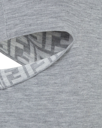 Fendi FF Monogram Reversible Cut-Out Knit Top