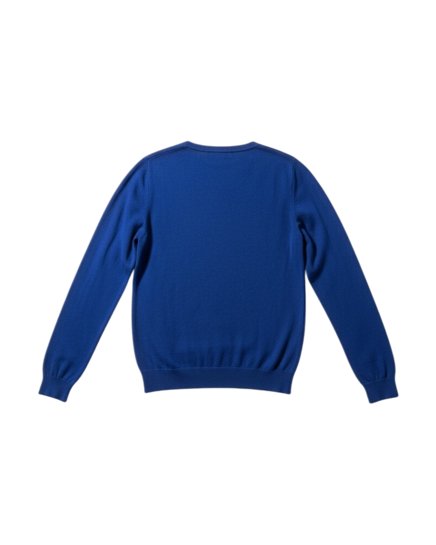 Prada FW2018 Fine-Gauge Knit Crewneck Sweater in Cobalt Blue