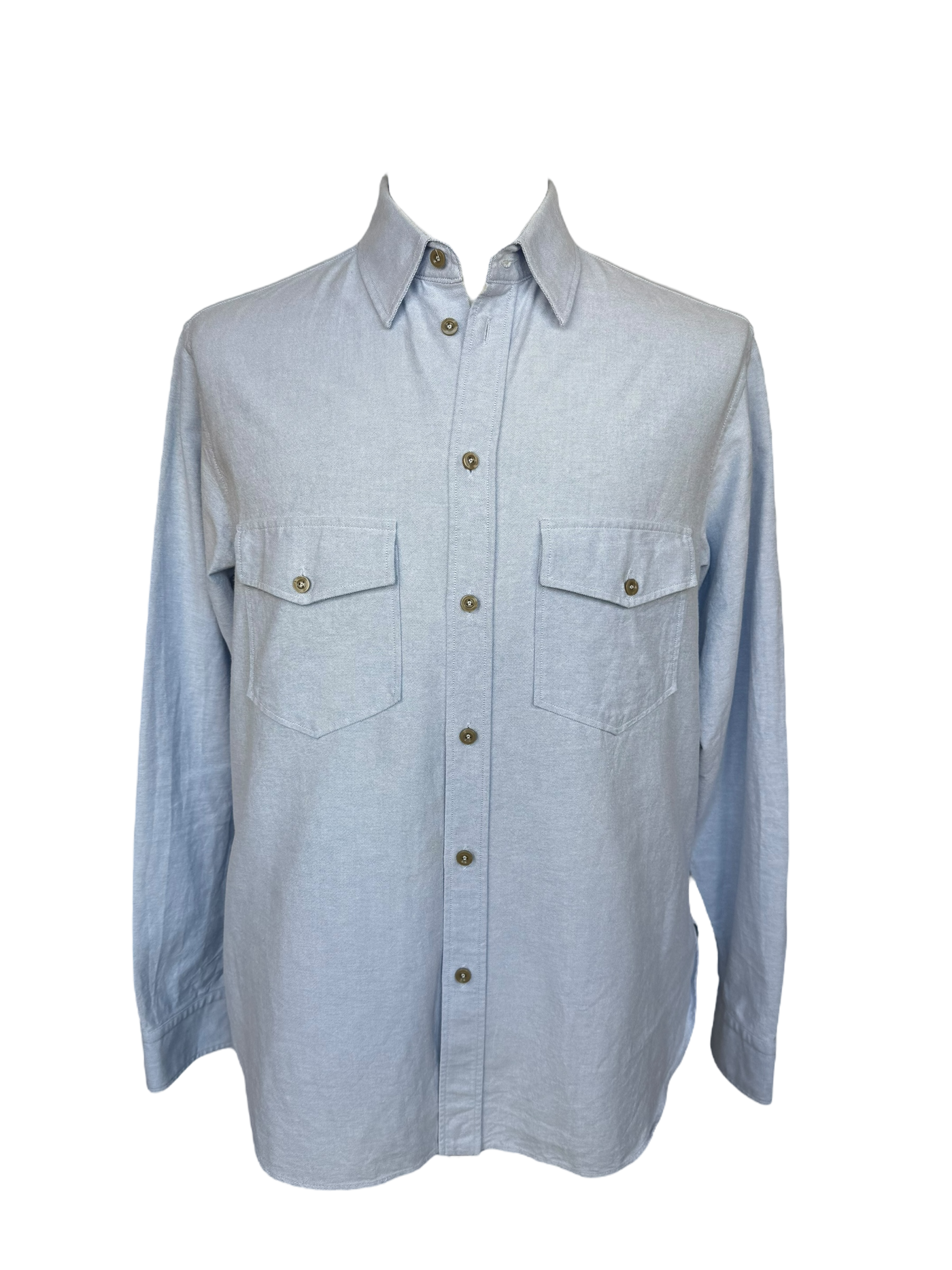 Gucci Oxford Cotton Shirt with Logo Embroidered