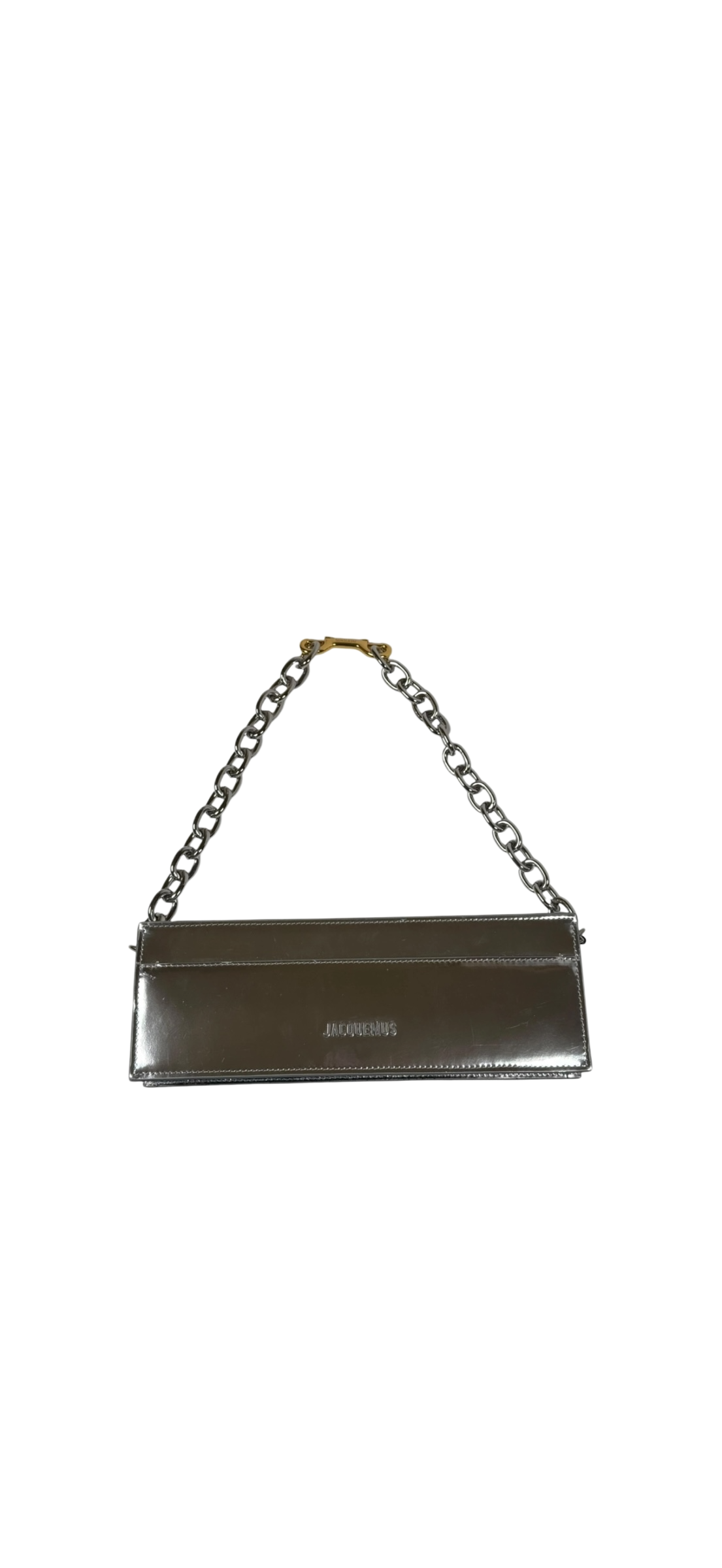 Jacquemus Le Ciuciu bag in metallic silver