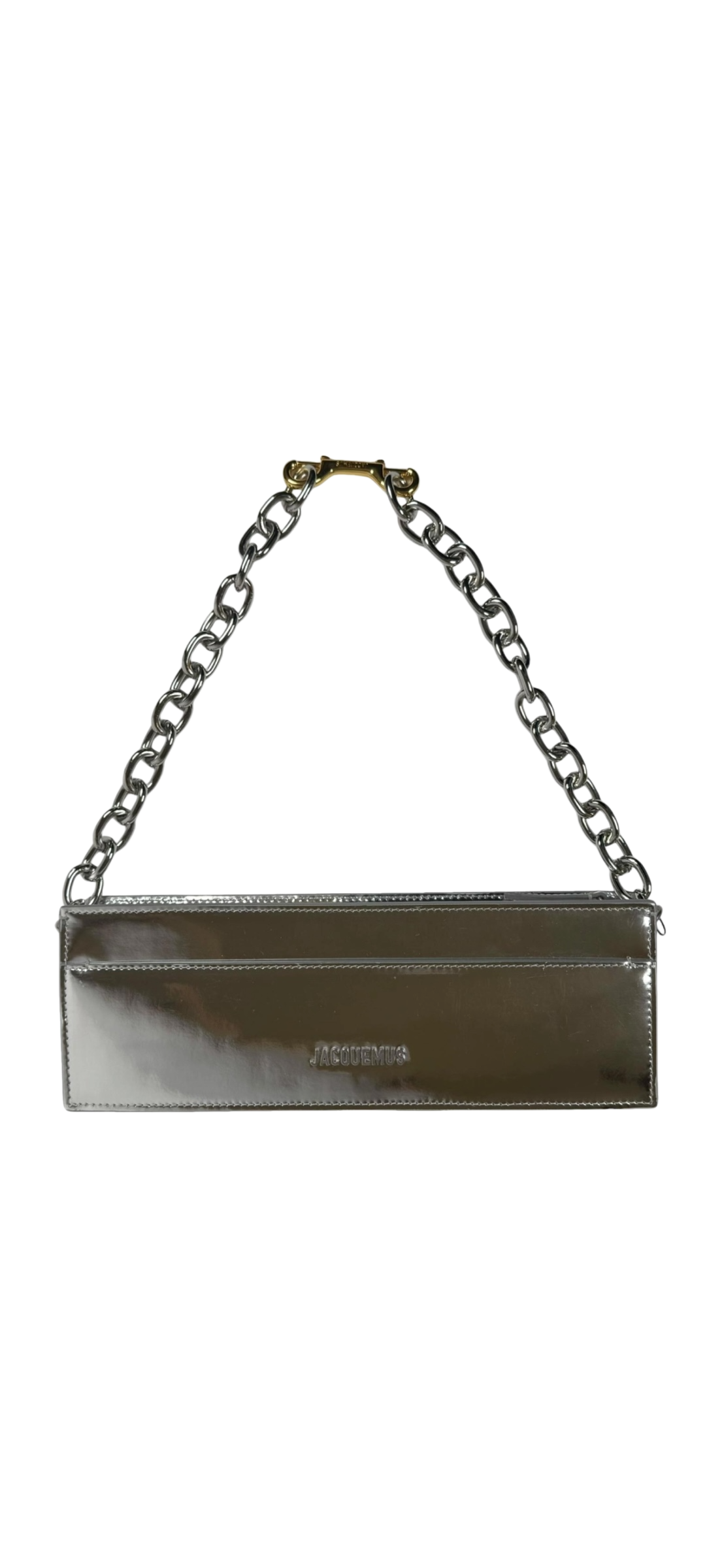 Jacquemus Le Ciuciu bag in metallic silver