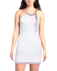 Fendi Halterneck Knitted Dress in Ivory