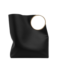 Alaïa Ring XL Leather Tote Bag — Noir