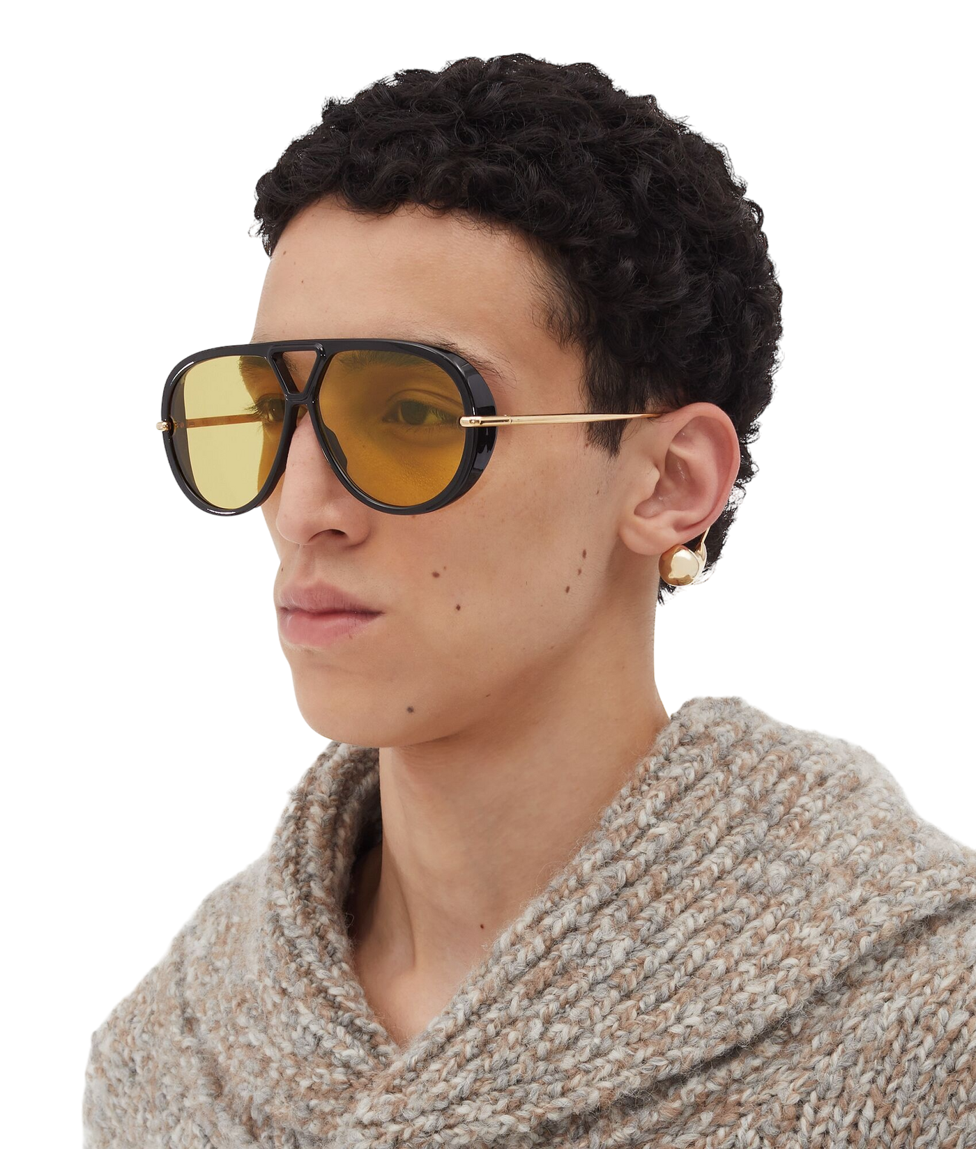 Bottega Veneta Drop Aviator Sunglasses BV1273S
