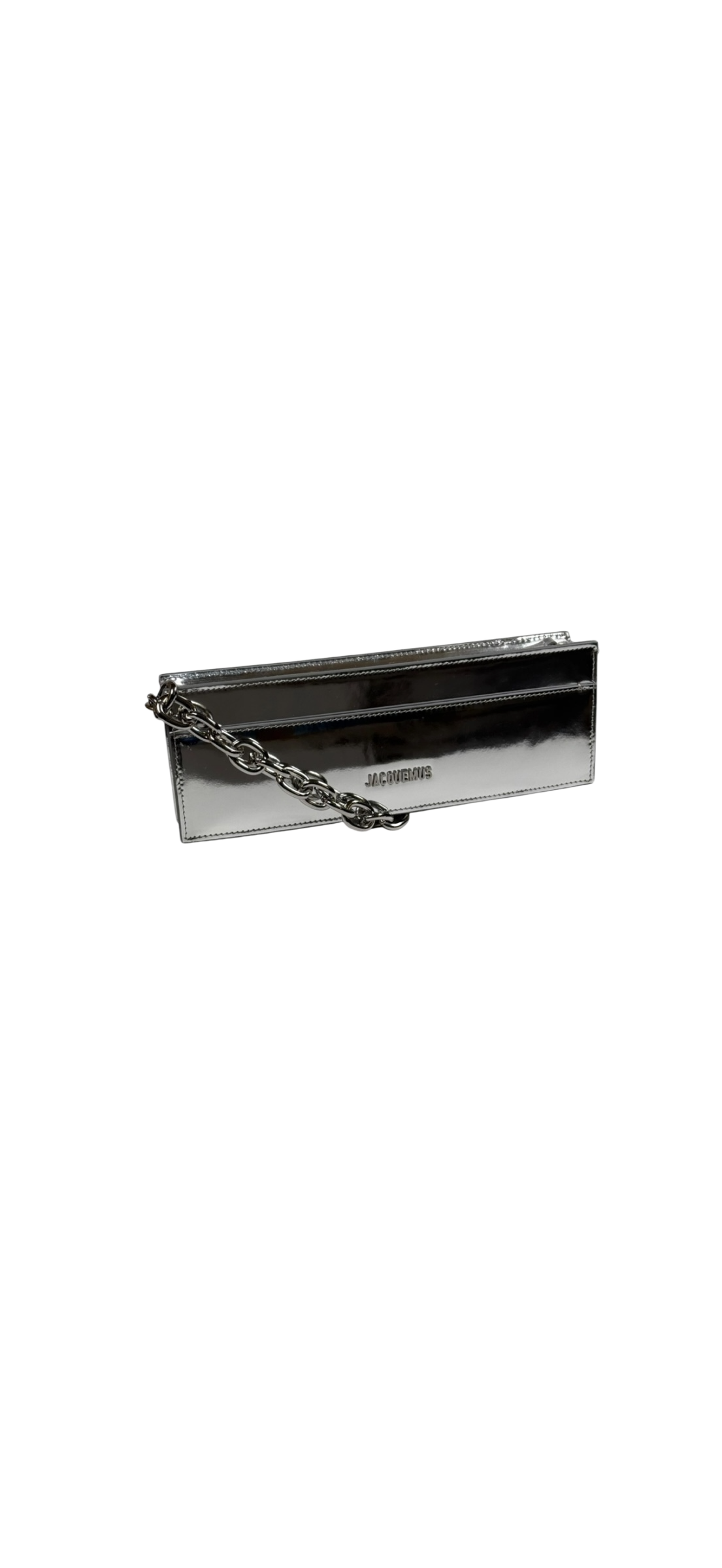 Jacquemus Le Ciuciu bag in metallic silver