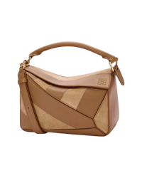 Loewe Puzzle Small Leather & Suede Bag