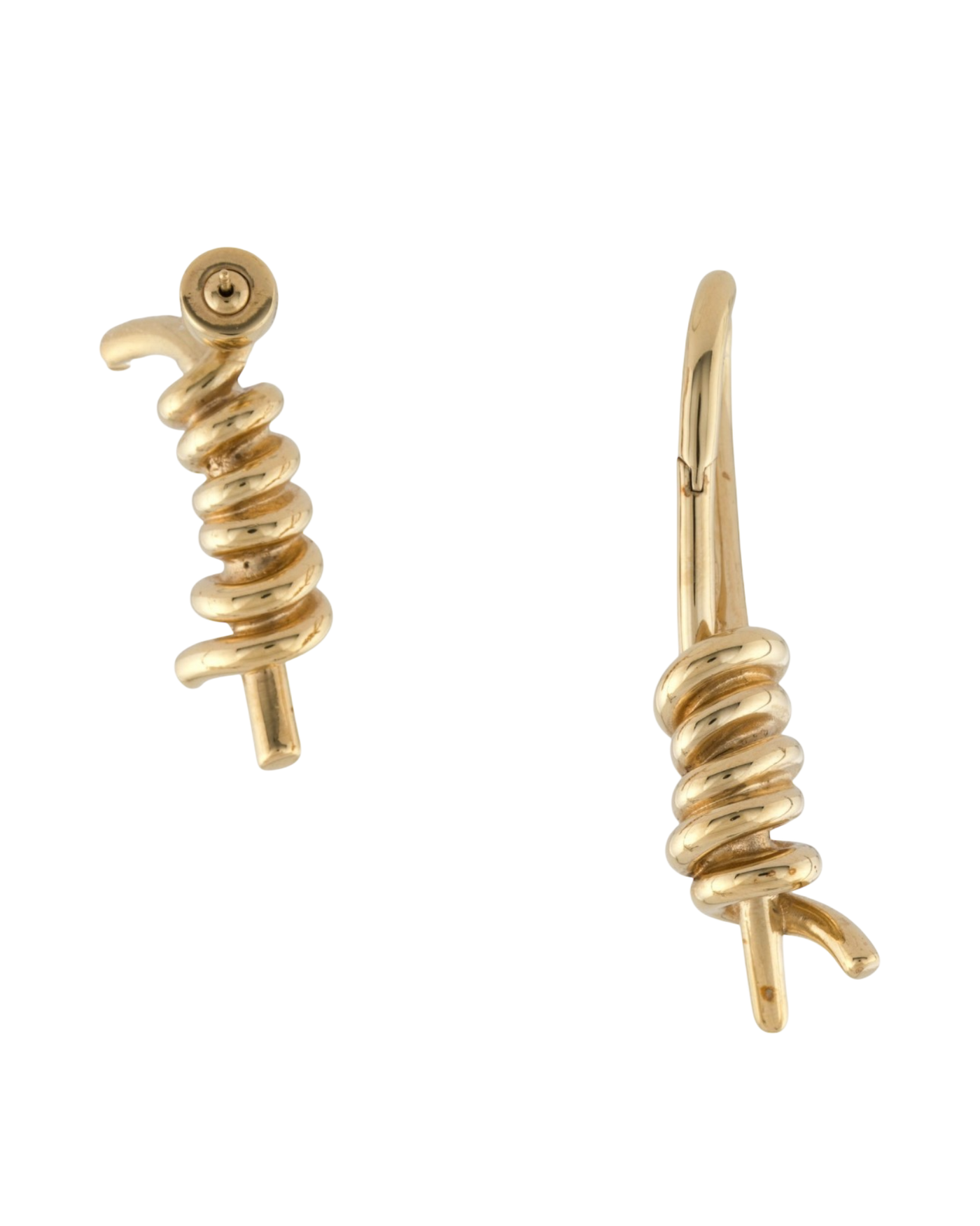Givenchy Assymetric Twisted Earrings