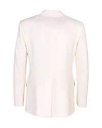 Maison Margiela Off-White Two-Tone Double-Breasted Suit