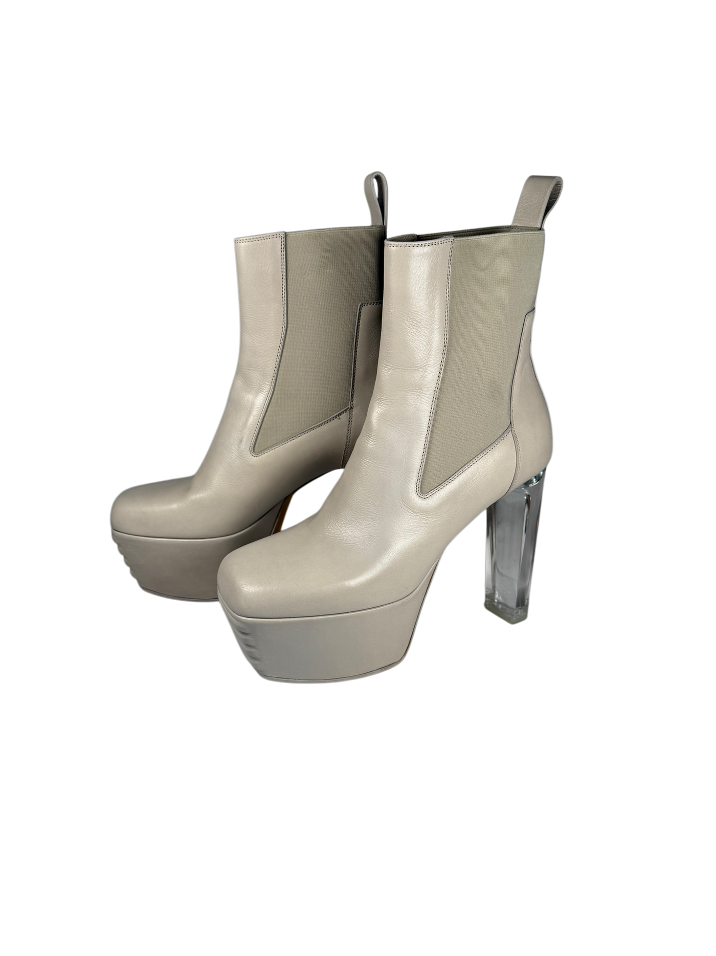 Rick Owens Minimal Grilled Beatle Platform Heels