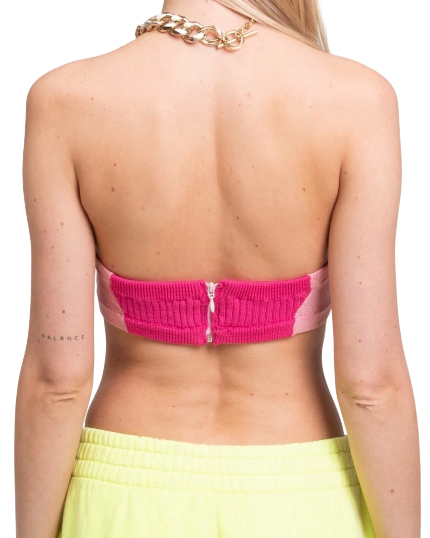 Jacquemus Pink La Montagne 'Le Bandeau Ventoux' Bra