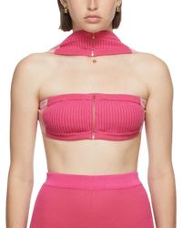 Jacquemus Pink La Montagne 'Le Bandeau Ventoux' Bra