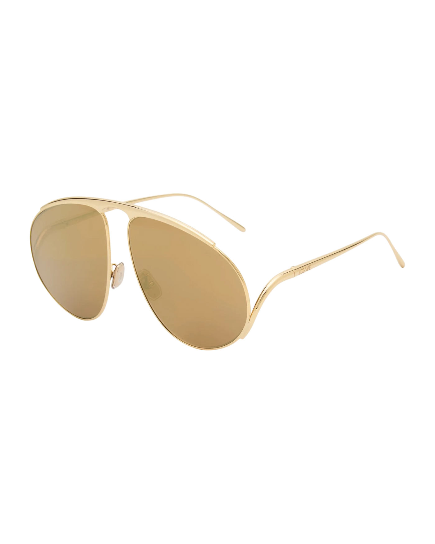 Loewe Hillock Sunglasses — Gold, LW40180U
