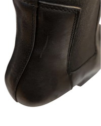 Rick Owens Leather Kiss Boots in Black