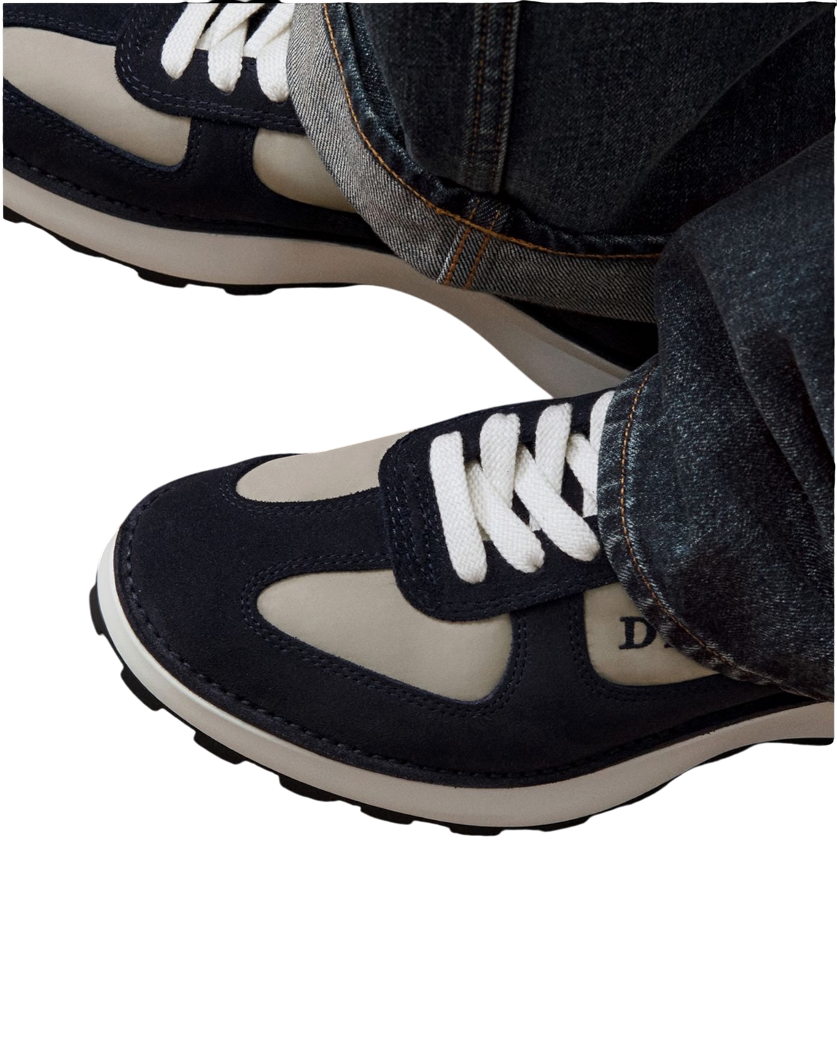 Dior Squash Sneakers — Navy/Beige, US 9 / EU 42