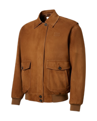 Miu Miu Suede Blouson Jacket
