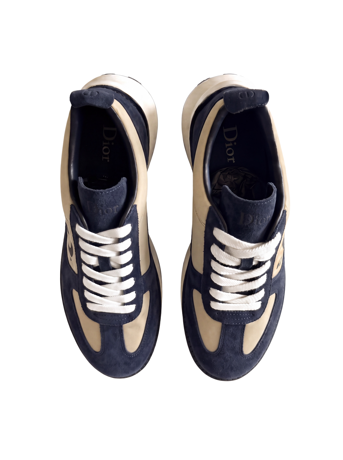 Dior Squash Sneakers — Navy/Beige, US 9 / EU 42