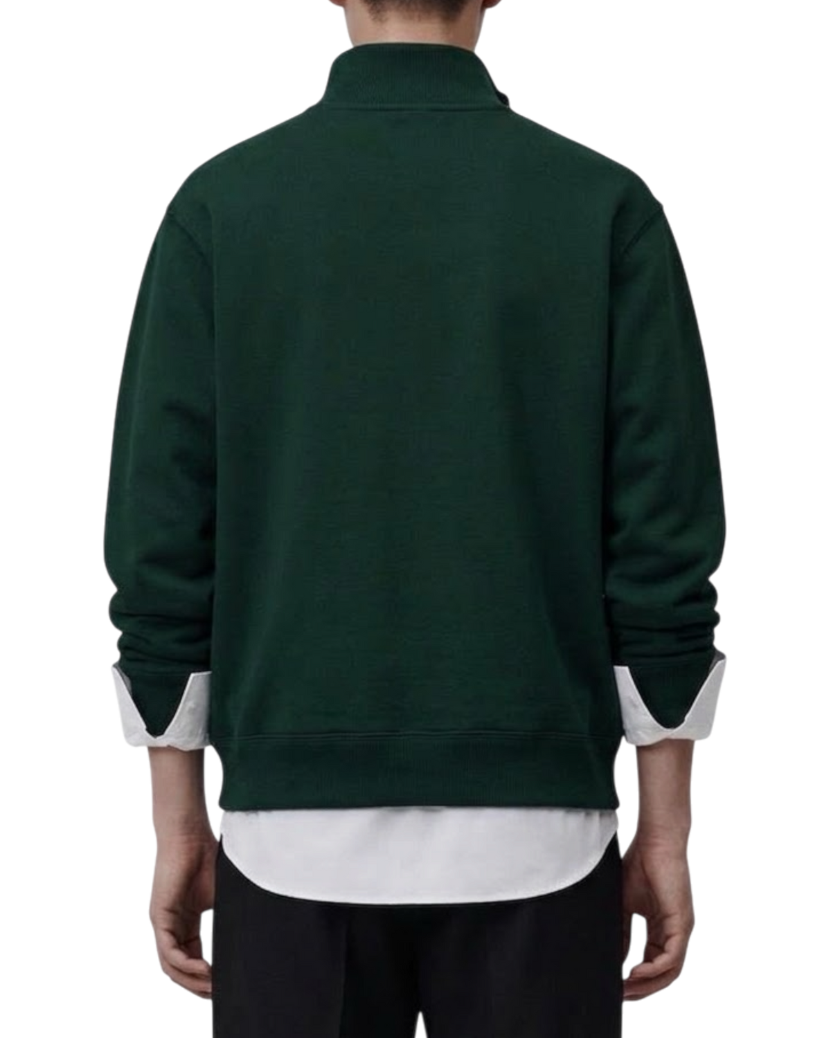 Dior Zip Neckline Sweatshirt — Dark Green, XS (Men's) / S (Women's)