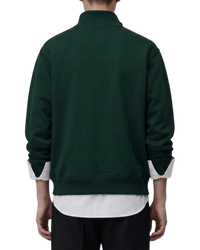 Dior Zip Neckline Sweatshirt — Dark Green, XS (Men's) / S (Women's)