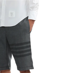 Thom Browne 4-Bar Shorts — Grey, US 32 / TB Size 2 (M)