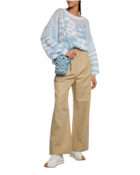 Loewe Anagram Inflated Cutout Bucket Bag — Light Blue