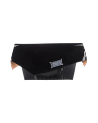 Maison Margiela Snatched Large Leather Shoulder Bag — Black