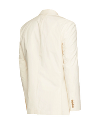 Nanushka Off-White Poplin Malvin Blazer