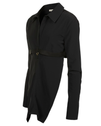 Jacquemus La Chemisa Terra Cropped Rolled Shirt