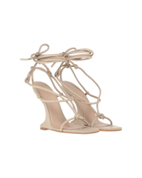 Rick Owens Cantilever 11 Leather Sandals — Nude, Size US 8 / EU 38
