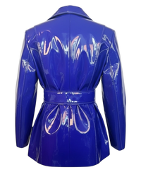 Marni AW18 “Sculpted Vinyl Belted Coat” - Purple