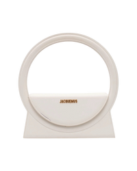 Jacquemus 'Le Sac Rond' Leather Top-Handle Bag — White