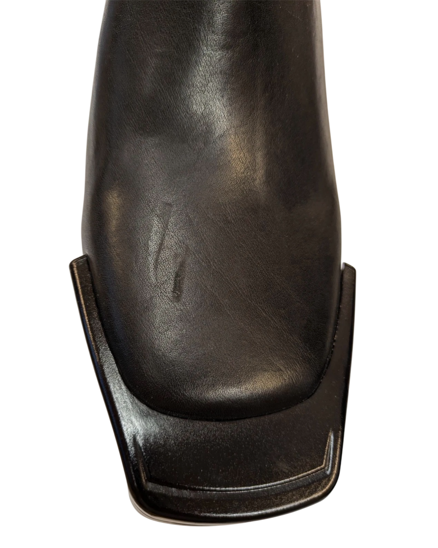 Rick Owens Leather Kiss Boots in Black