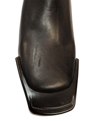 Rick Owens Leather Kiss Boots in Black