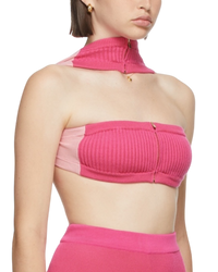 Jacquemus Pink La Montagne 'Le Bandeau Ventoux' Bra