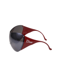 Dior Ski 1 Shield Sunglasses — Red