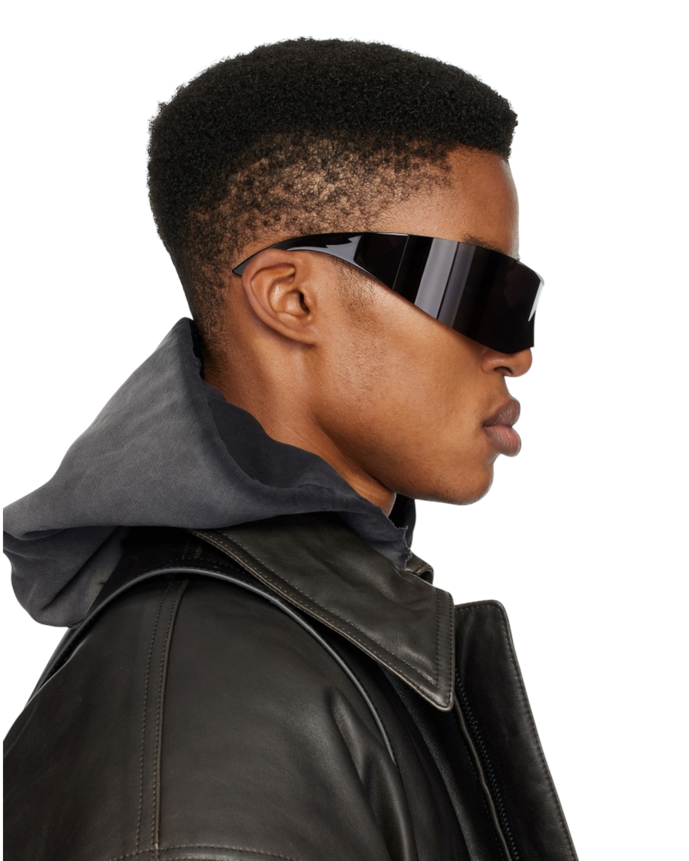 Balenciaga Panther Mask Sunglasses in Black