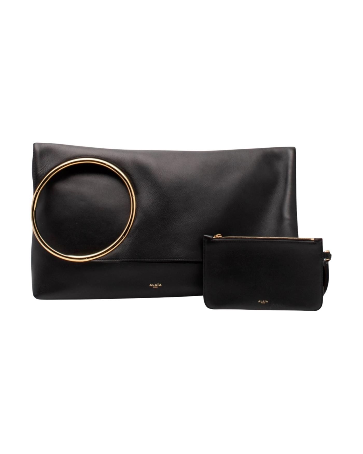 Alaïa Ring XL Leather Tote Bag — Noir