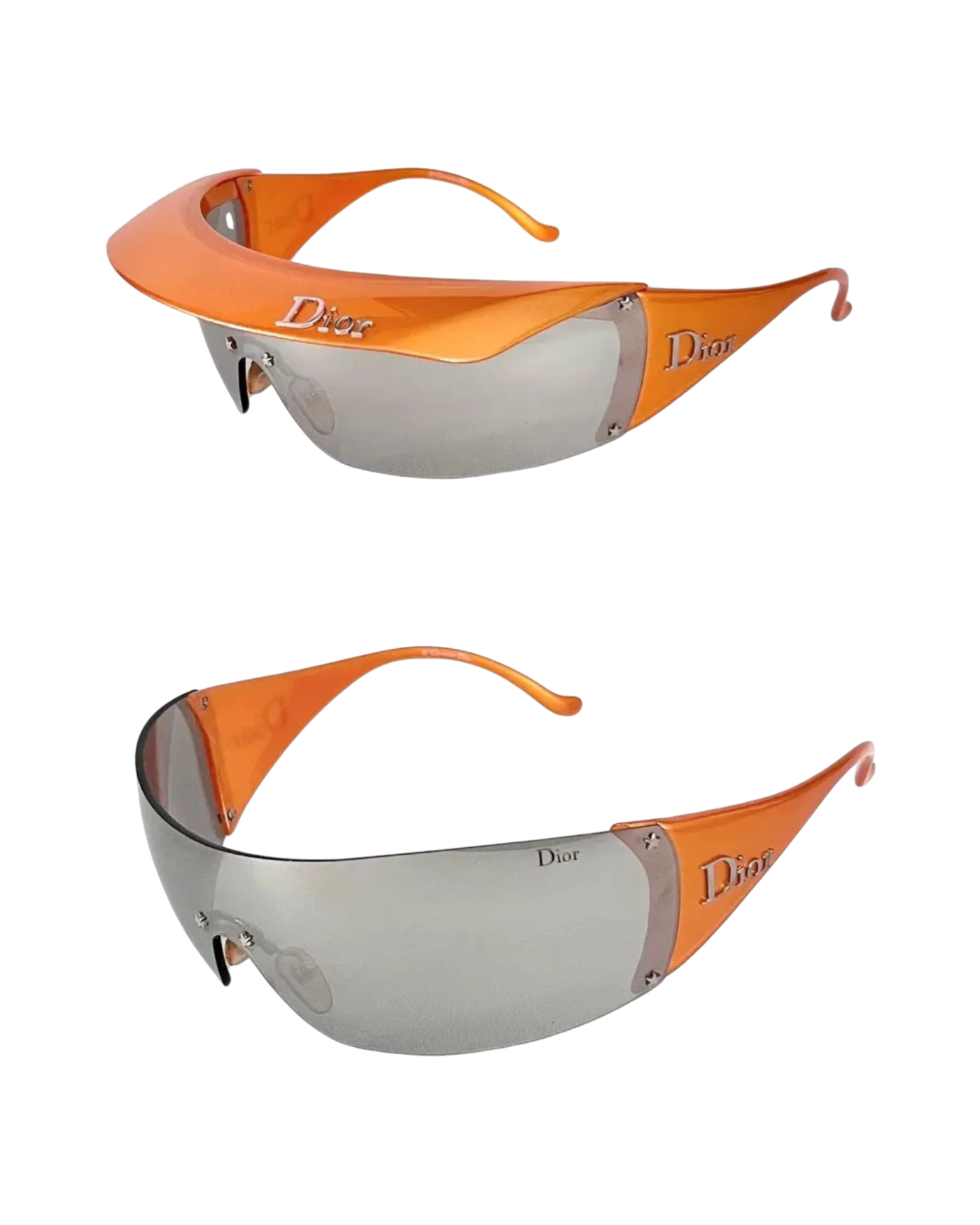Dior ‘Golf Visor’ Sunglasses — Orange, One Size