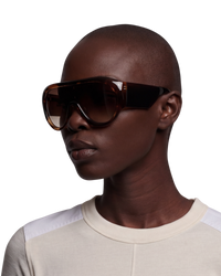 Phoebe Philo Bombé Sunglasses — Brown Acetate
